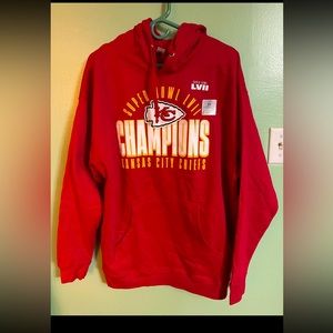 Kansas City Chiefs Hoodie Sweatshirt. Unisex size Large.